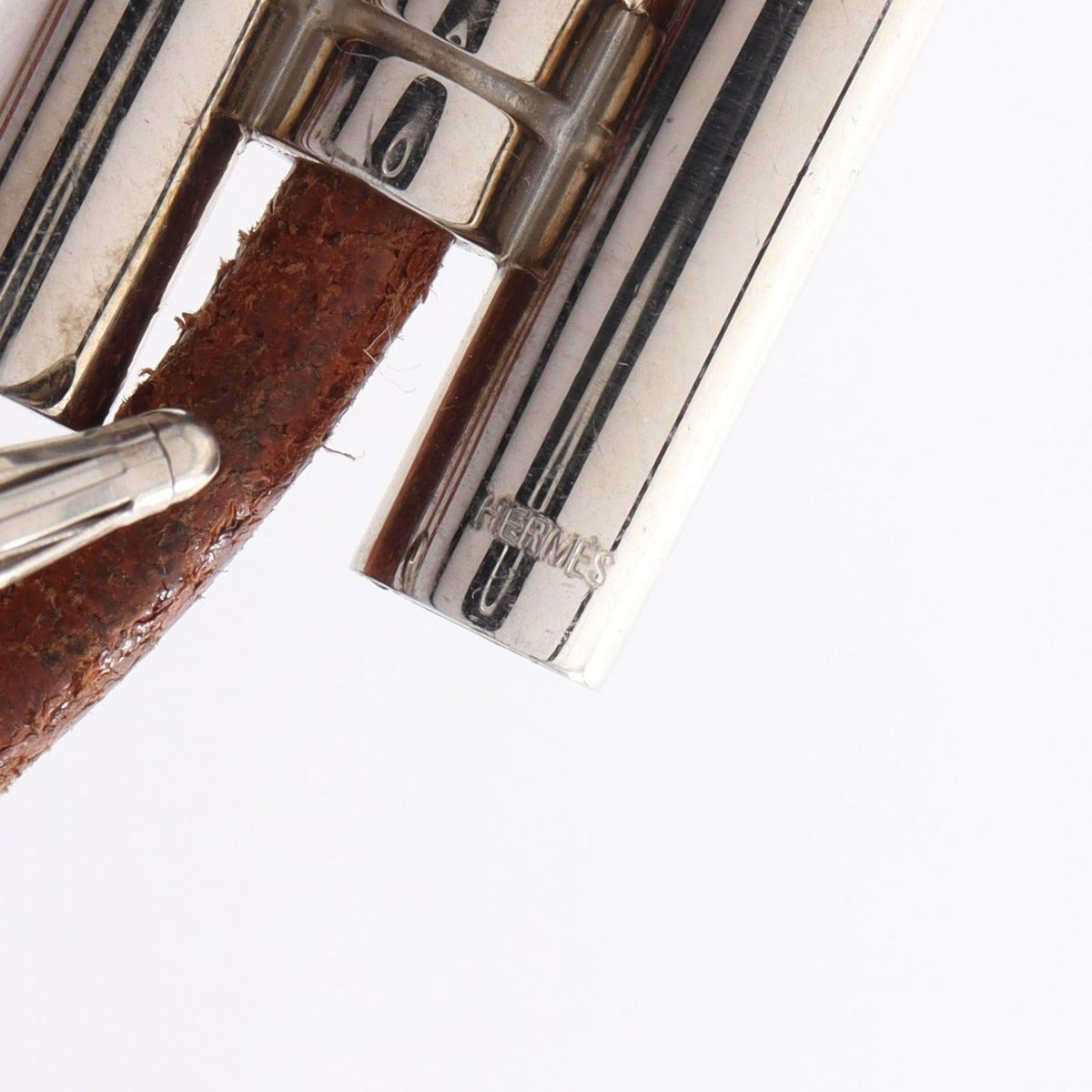 Hermes Bracelet Tourni Tresse Stainless Steel Leather B — view 4