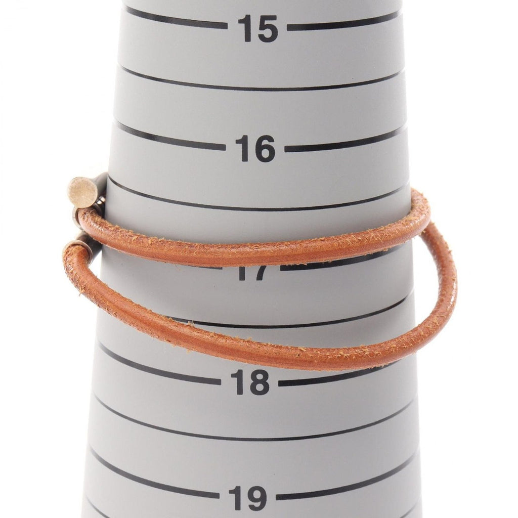 Hermes Bracelet Tourni Tresse Stainless Steel Leather B — view 5
