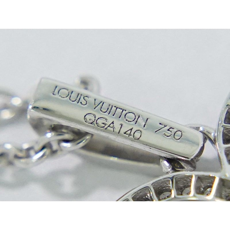 Louis Vuitton Pendentif Crackant 750 WG Necklace White Gold Viton — view 8