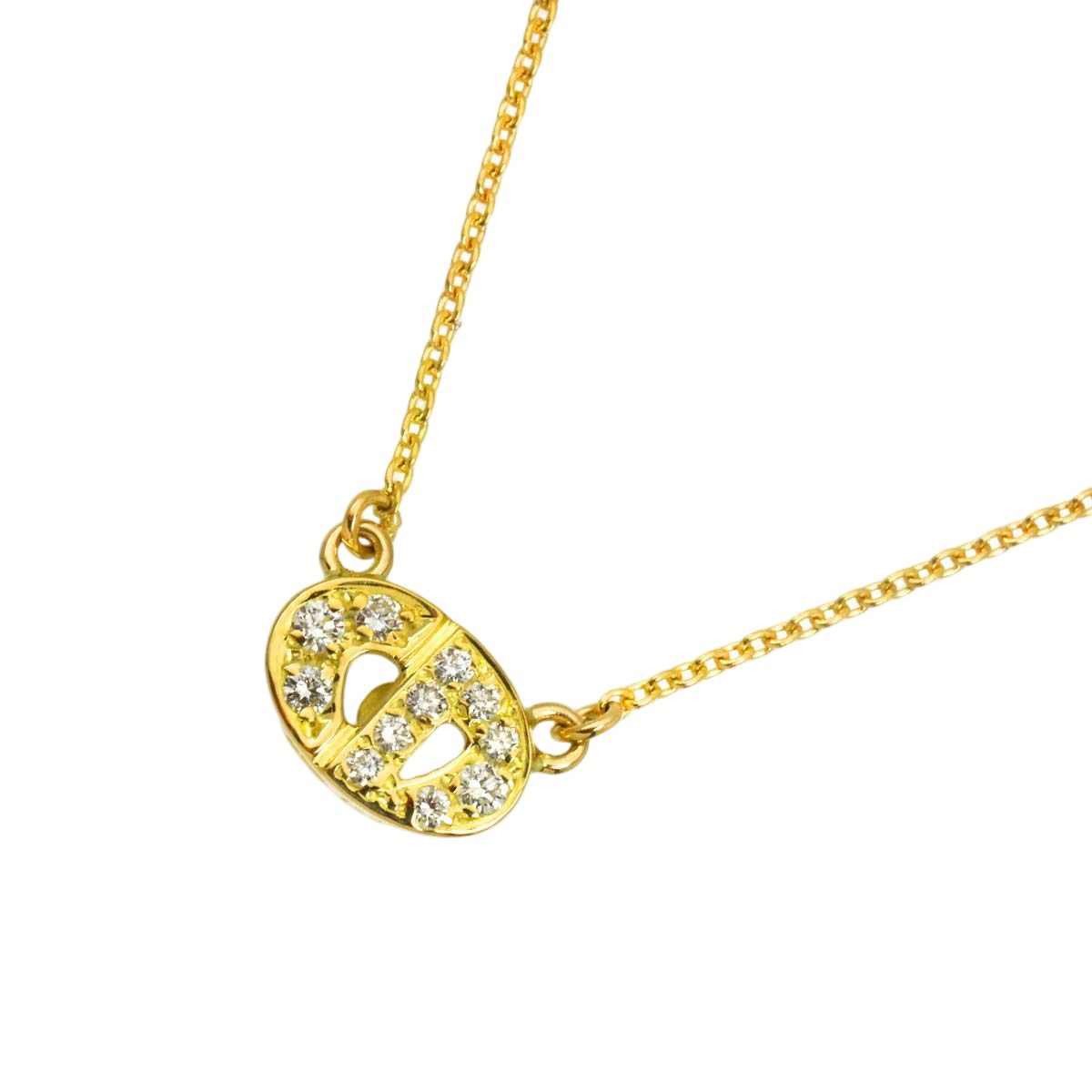Dior Diamond Necklace 46 cm 18k YG Yellow Gold