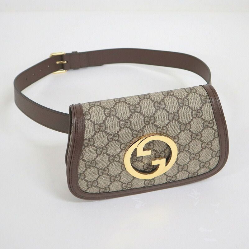 Gucci Blondie Belt Bag GG Supreme Beige Brown