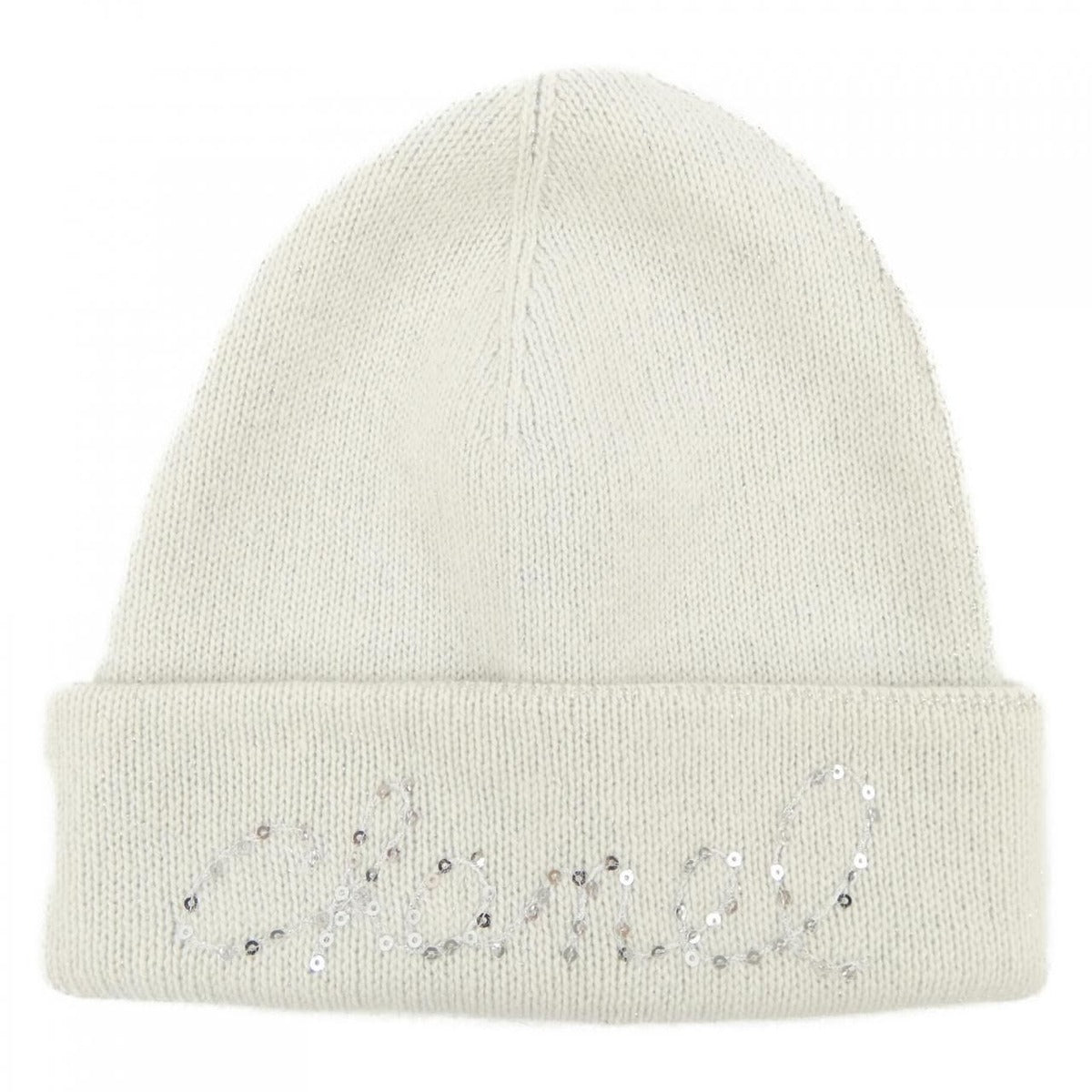 Chanel Knit Cap Cashmere White