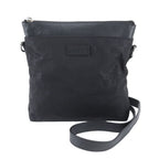 Gucci GG Nylon Leather Shoulder Bag Crossbody Messenger Black