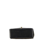Chanel Quilted Handbag Top Handle Black Lambskin — view 3