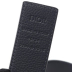 Dior Belt CD Logo Black Leather — view 4