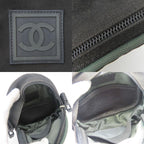 Chanel Shoulder Bag Canvas Black Khaki Pochette Sport 8 Series — view 7