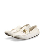 Louis Vuitton 02 Monte Carlo Leather Driving Shoes 34 Td0052 White