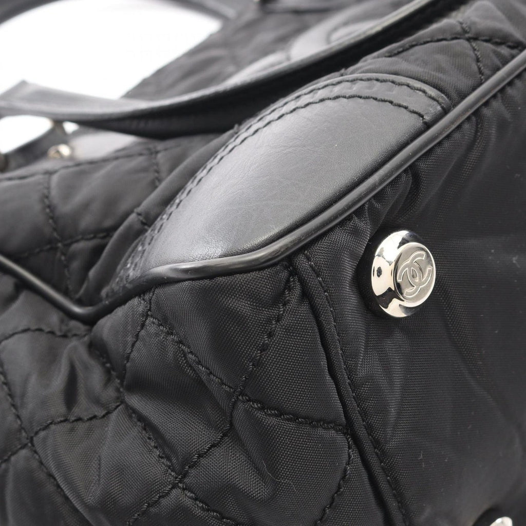 Chanel Tote Paris New York Klein Black Nylon Leather — view 7