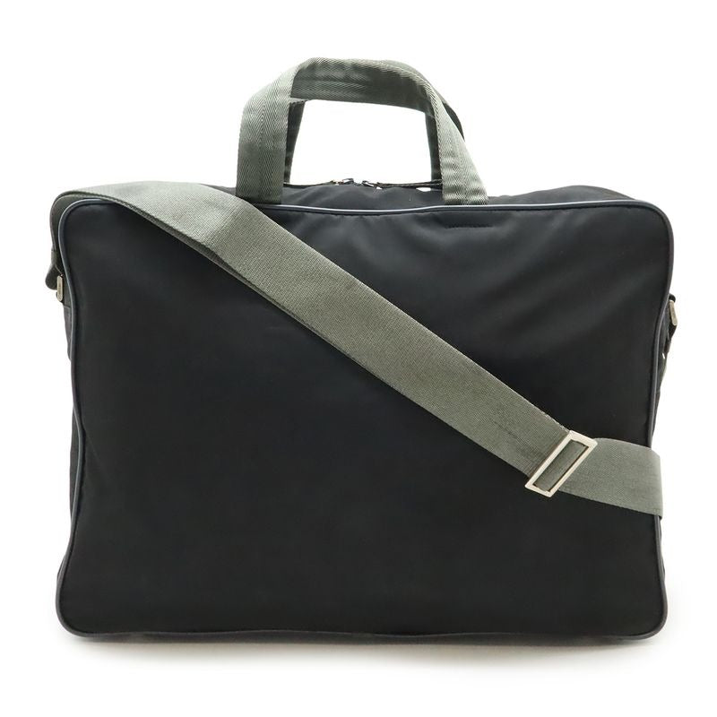Prada Sport Line Boston Bag Travel Purse Nylon Nero Black Gray 4 V0369