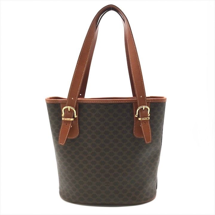 Celine Macadam Tote Brown Leather — view 2
