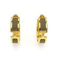 Hermes Earrings Olympe Etoupe Gold Hardware Brown Pair Of Accessories
