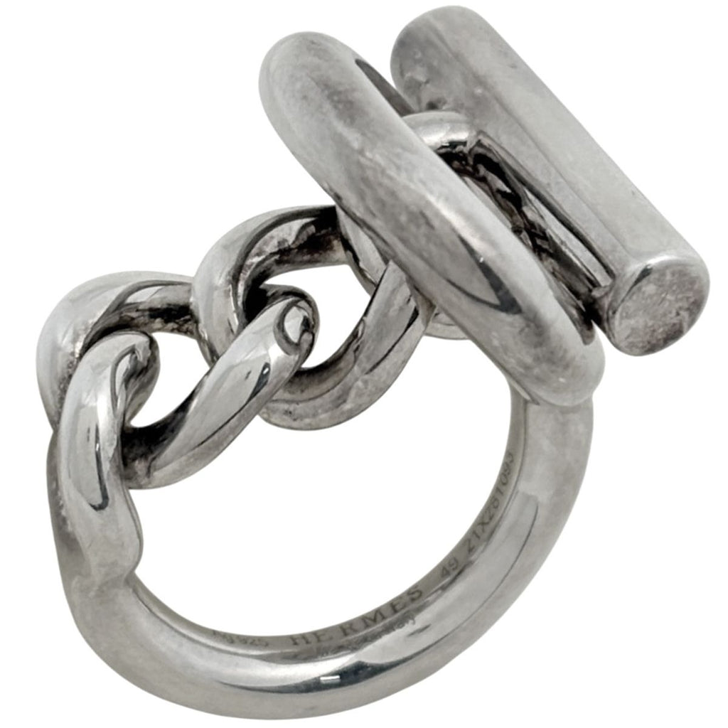 Hermes Croisette Ring MM Silver