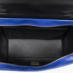 Celine Small Tricolor Trapeze Blue Red Black Calfskin Leather Shoulder Bag — view 9