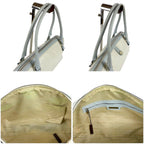 Bottega Veneta Marco Polo Bowling Bag Satchel White Light Blue Bluewhite — view 6