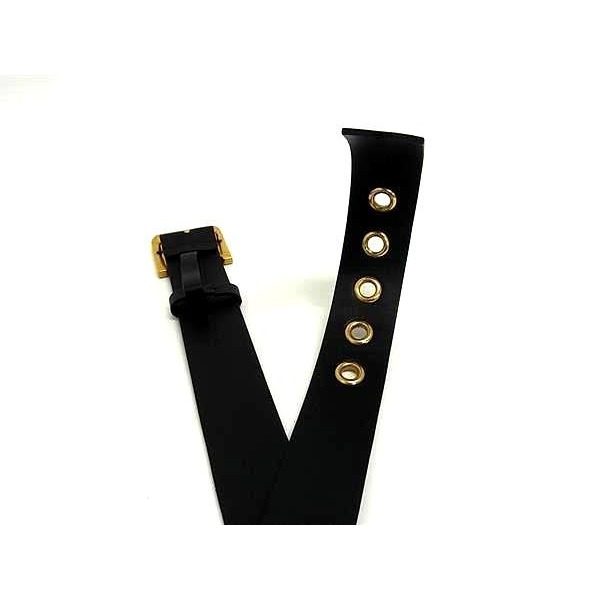 Dior Quake Leather Gold Belt Black — view 3