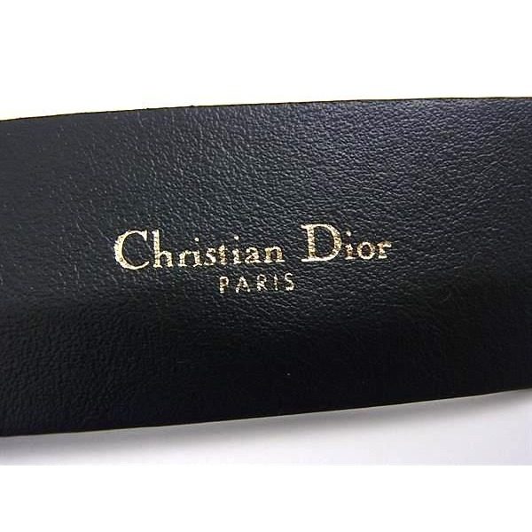 Dior Quake Leather Gold Belt Black — view 5