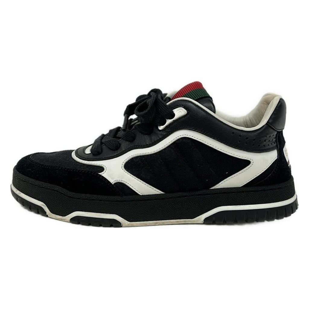 Gucci Sneakers 36 Reweb Black White Multi GG Pattern Sherry