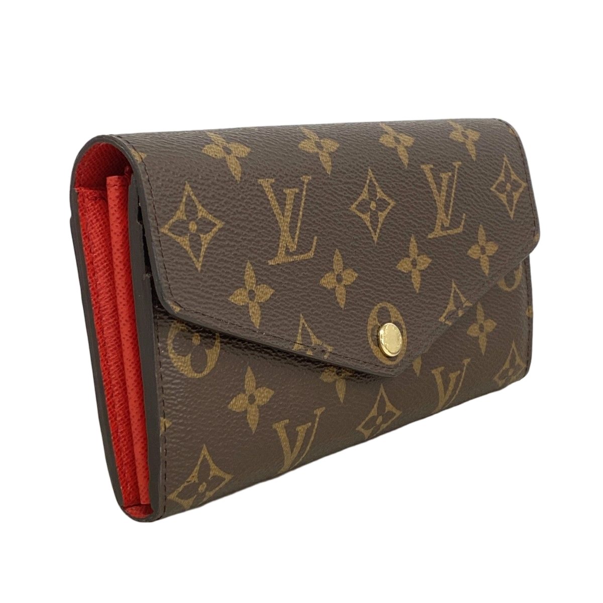 Louis Vuitton Wallet Monogram Portefeuille Sarah Brown Coquelicot — view 2