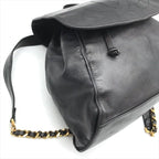 Chanel Jumbo CC Logo Mark Backpack Lambskin Black — view 6
