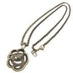 Christian Dior Rhinestone Metal Gunmetal Necklace 0084 — view 4