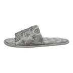 Louis Vuitton Homey Line Monogram Flat Shoes Satin Gray Slippers Room — view 3