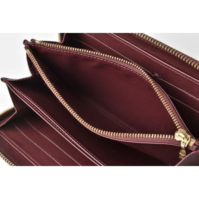 Louis Vuitton Wallet Round Zipper Vernis Rouge Fauviste — view 6