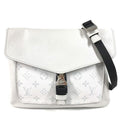 Louis Vuitton Shoulder Bag Flap Messenger Taiga Leather White