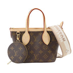 Louis Vuitton Monogram Neverfull BB 2-Way Tote Shoulder Bag Beige