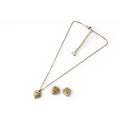 Christian Dior Necklace Earrings Set Vintage Pendant Accessory