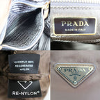 Prada Marina Small Re-nylon Bucket Bag Shoulder Nylon Leather — view 8