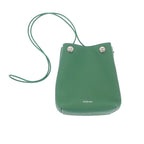 Loewe Pebble Pouch Canbsppx01 Shoulder Bag Calf Green Silver Hardware — view 2