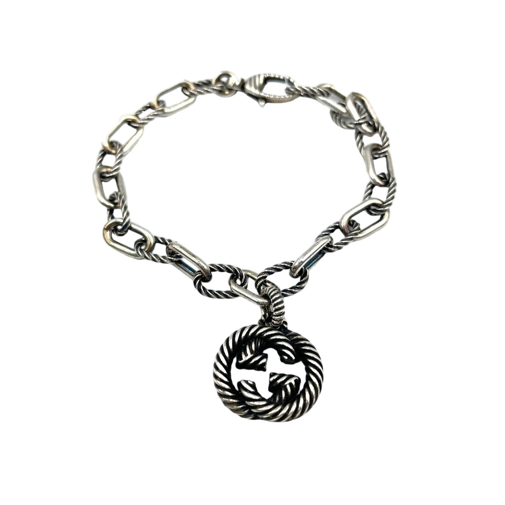 Gucci Interlocking Silver Bracelet