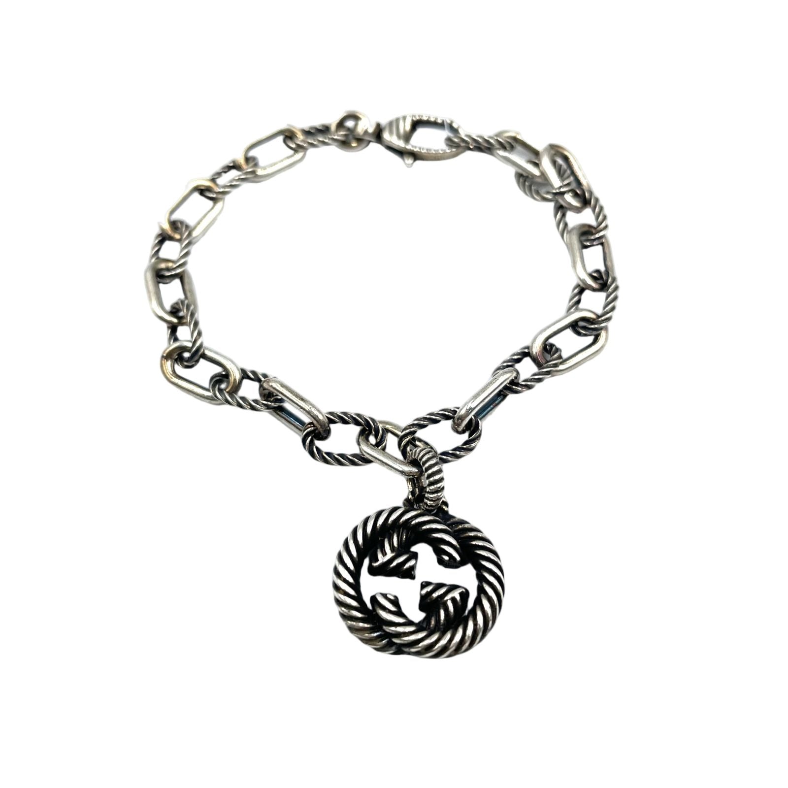 Gucci Interlocking Silver Bracelet