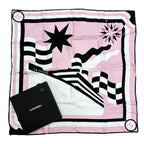 Chanel Large Scarf CC Logo Silk Pink — view 2