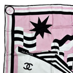 Chanel Large Scarf CC Logo Silk Pink — view 3