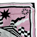 Chanel Large Scarf CC Logo Silk Pink — view 4