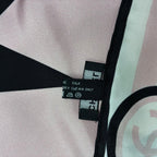 Chanel Large Scarf CC Logo Silk Pink — view 8