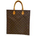 Louis Vuitton A4 Handbag Sac Plat Monogram Tote Brown