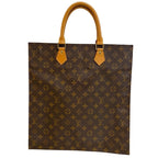 Louis Vuitton A4 Handbag Sac Plat Monogram Tote Brown