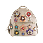 Fendi Oyu Backpack Leather Silver