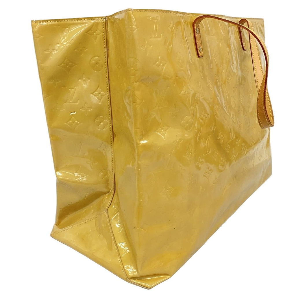 Louis Vuitton Tote Vernis Reed GM Beige — view 2