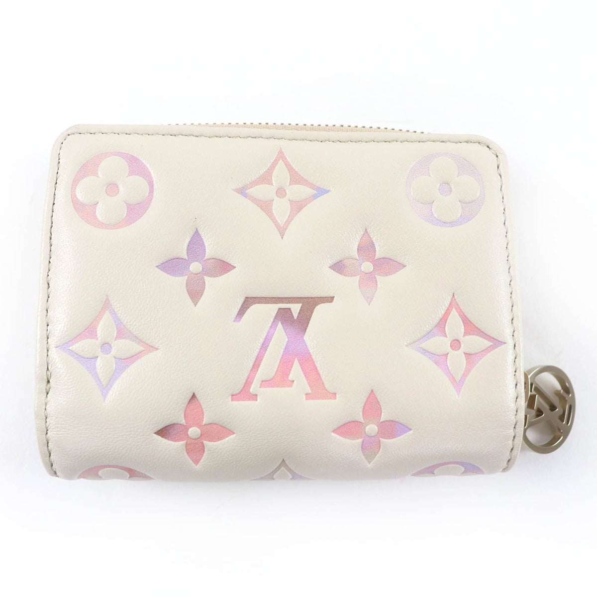 Louis Vuitton LV Portefeuille Lamb Leather Dream Beige Monogram — view 3
