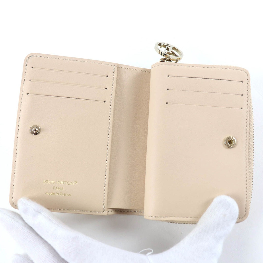 Louis Vuitton LV Portefeuille Lamb Leather Dream Beige Monogram — view 6