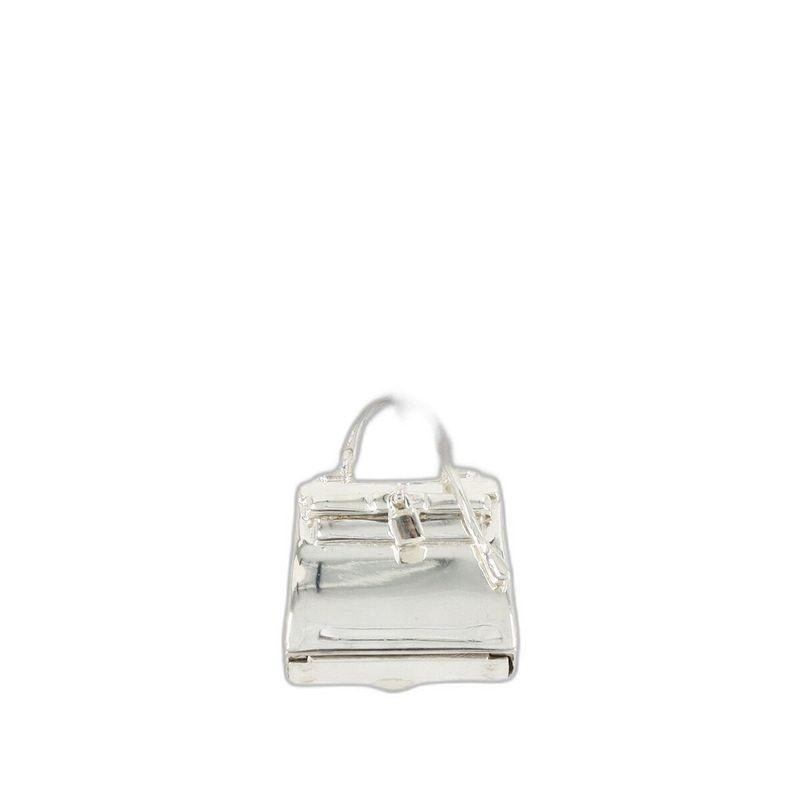 Hermes Kelly Necklace Pendant 925 Sterling Silver Argent