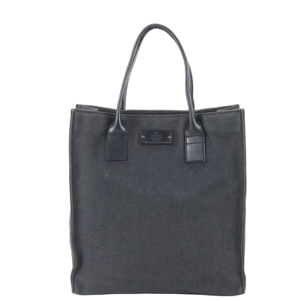 Gucci Denim Leather Tote Shoulder Business Document