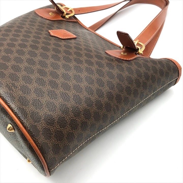 Celine Macadam Tote Brown Leather — view 4