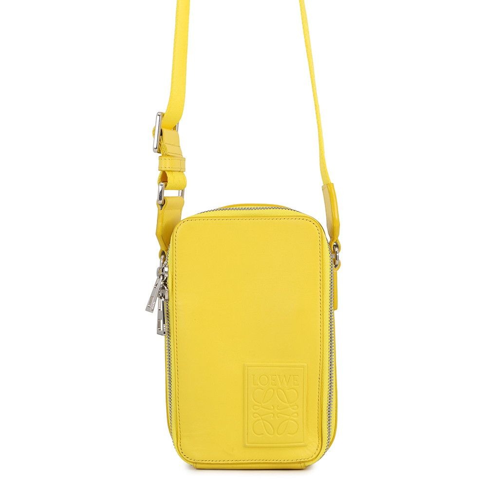 Loewe Shoulder Bag Vertical Crossbody Pocket Anagram Leather