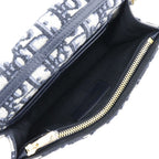 Christian Dior 2-Way Waist Pouch Trotter Oblique Canvas Leather Navy — view 6