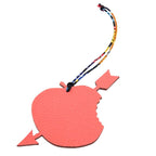 Hermes Petite Ash Heart Transperse Togo Vaux Epson Pink Bag Charm 0643 — view 2