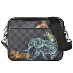 Louis Vuitton Trio Messenger Shoulder Bag Damier Graphite Black RFID
